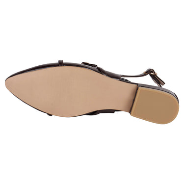 Flats De Tacón Ancho Fratello Para Mujer Color Negro 1315