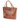 Bolso Tote Fratello Color Camel Para Mujer Bn072 Camel Craquelado Oro