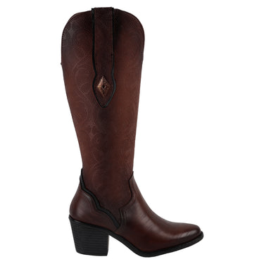 Botas Vaqueras de Tubo Alto Fratello Color Café para Mujer 26300