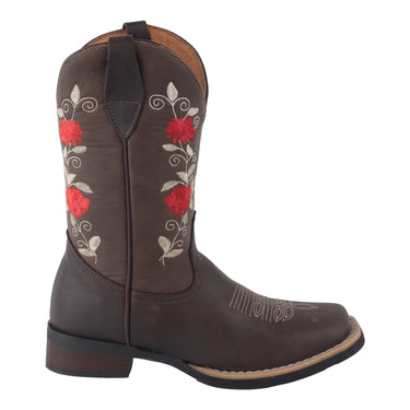 Botas Vaqueras Fratello de Piel Color Café para Mujer 2006