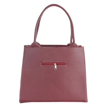Bolso Tote Fratello De Charol Color Vino Para Mujer Bn088