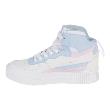 Tenis De Bota Urbanos Fratello Color Blanco En Combinación Con Azul Y Rosa Para Mujer 2093