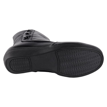 Botín Casual de Piel Fratello Color Negro Para Mujer 1800