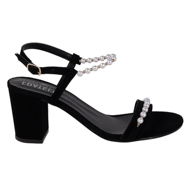 Zapatillas Tacón Ancho Fratello Color Negro Para Mujer 6238