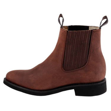 Bota Botín Roper De Piel En Color Café Para Hombre 0555