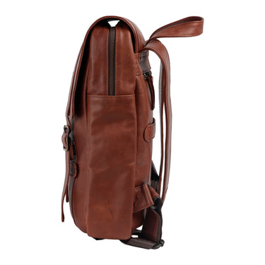 Mochila de Piel Fratello para Hombre Color Café LORETO