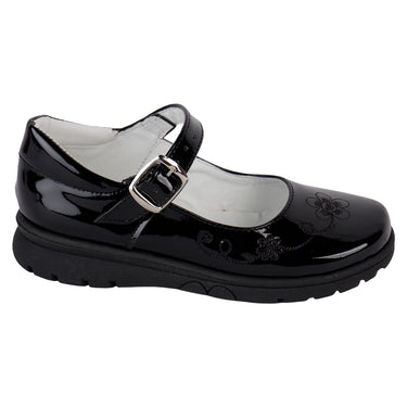 Zapatos Escolares Fratello Color Negro Para Niña 0480
