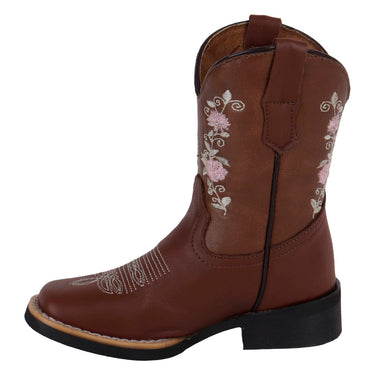 Botas Vaqueras De Piel Fratello Color Tan Para Niña 2011