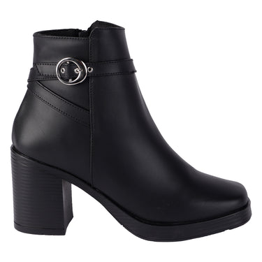 Botines Casuales Color Negro Fratello Para Mujer 69683