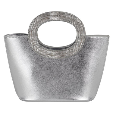 Bolso de Mano Casual Fratello Color Plata para Mujer MD-5216