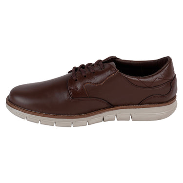 Zapato Casual De Piel Fratello Color Moka Para Hombre 0160