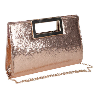 Bolso de Mano Fratello Color Oro Rosado para Mujer MD-6290
