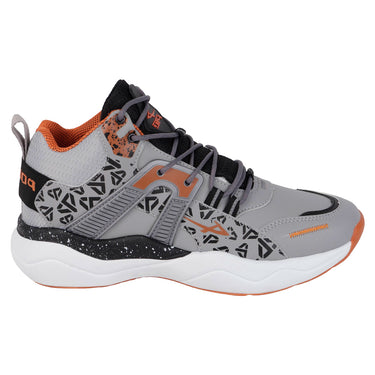 Tenis De Basquetbol  Pontiac Color Gris Con Negro Para Hombre 6153