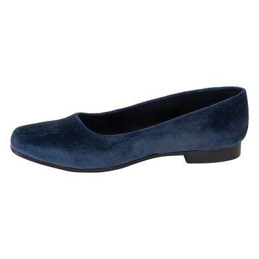 Flats Casuales en Gamuza Fratello Color Azul para Mujer 0377