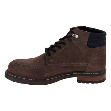 Bota Urbana De Piel Verde Tabaco Color Gris Para Hombre 3733