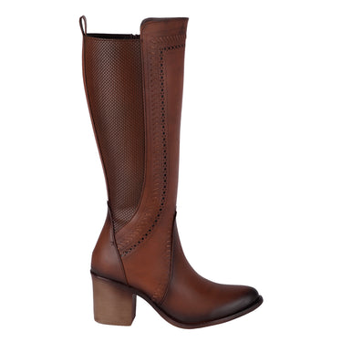 Botas De Caña Alta Color Camel Fratello Para Mujer 3089
