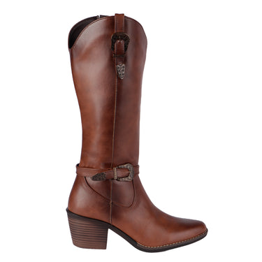 Fratello Botas Vaqueras Altas Color Café Para Mujer 0001