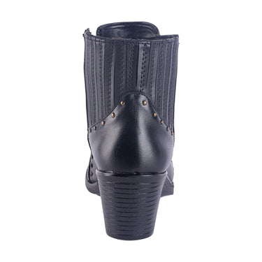 Botas Casuales en Piel Fratello Color Negro para Mujer 0714