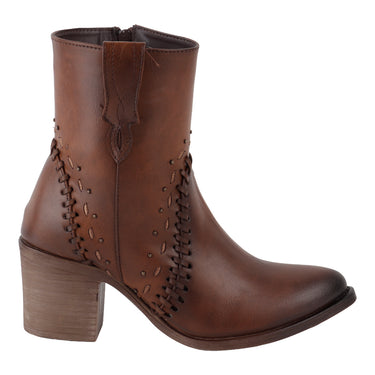 Botines Vaqueros Maquech Color Café para Mujer 3021