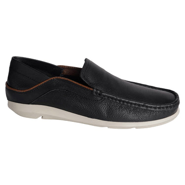 Mocasín Náutico Piel Fratello Color Negro Para Hombre 8029