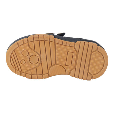 Tenis Casuales Fratello Color Camel Negro Para Niño 3413