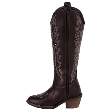 Botas Vaqueras Color Café Fratello Para Niña 1023
