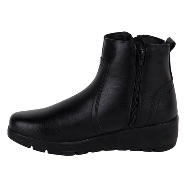 Botín Casual Plataforma Fratello Color Negro Para Mujer 4901