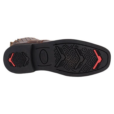 Botín Vaquero De Piel Color Café Fratello Para Hombre 0267