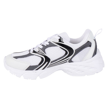 Tenis Deportivos Running Fratello Color Blanco Con Negro Para Hombre 2063