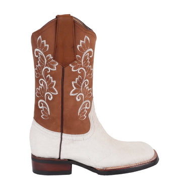 Botas Vaqueras Pelo De Res Fratello Color Blanco Mujer 1000